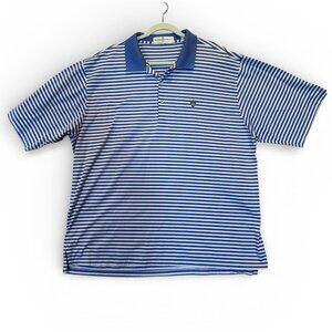 Fairway & Greene Spanish Oaks Golf Club Striped Polo Shirt XXL 2XL